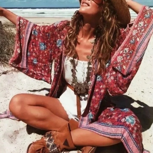 Spell Vintage Folktown Kimono - OS - Picture 2 of 12